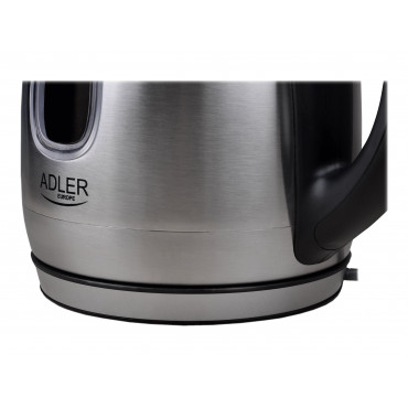 Adler | Kettle | AD 1223 | Standard | 2200 W | 1.7 L | Stainless steel | 360 rotational base | Stainless steel