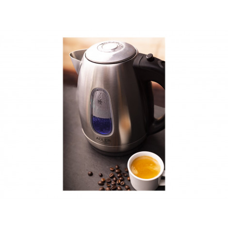 Adler | Kettle | AD 1223 | Standard | 2200 W | 1.7 L | Stainless steel | 360 rotational base | Stainless steel
