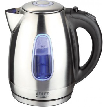 Adler | Kettle | AD 1223 | Standard | 2200 W | 1.7 L | Stainless steel | 360 rotational base | Stainless steel