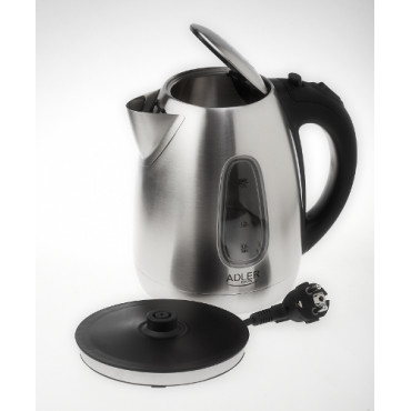 Adler | Kettle | AD 1223 | Standard | 2200 W | 1.7 L | Stainless steel | 360 rotational base | Stainless steel