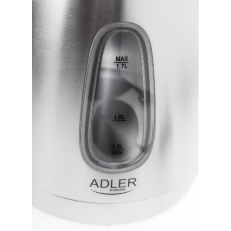 Adler | Kettle | AD 1223 | Standard | 2200 W | 1.7 L | Stainless steel | 360 rotational base | Stainless steel