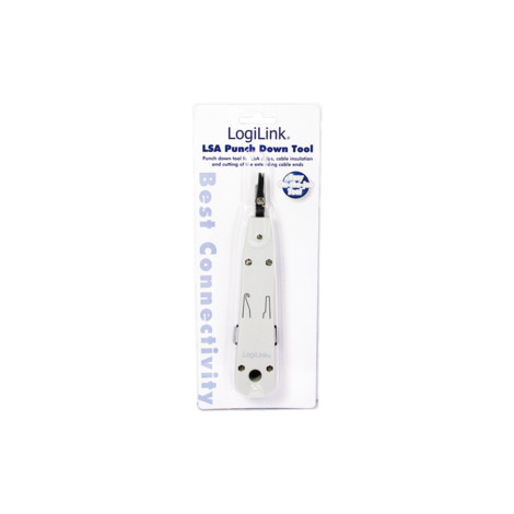 Logilink | LSA Punch Down Tool | LSA Punch Down ToolSuitable for on-wall and in-wall wallplatesCutting of the extending cable en