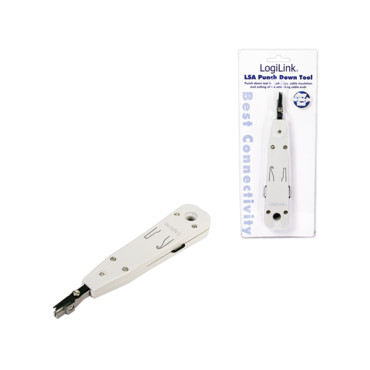 Logilink | LSA Punch Down Tool | LSA Punch Down ToolSuitable for on-wall and in-wall wallplatesCutting of the extending cable en