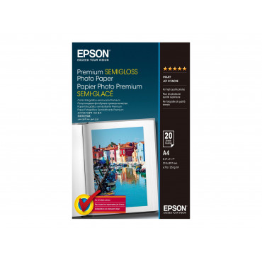 Premium Semigloss Photo Paper, DIN A4, 251g/m , 20 Sheets | A4