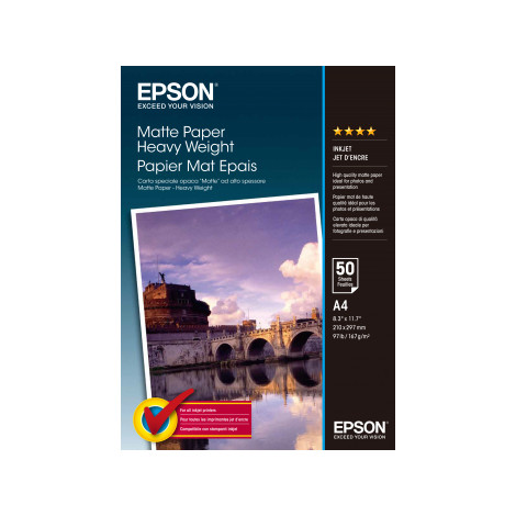 Matte Paper Heavy Weight, DIN A4, 167g/m , 50 Sheets