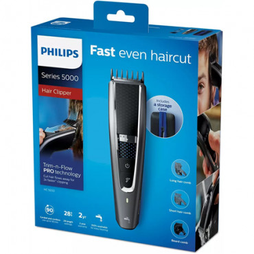 Philips | Hair clipper | HC5650/15 | Cordless or corded | Number of length steps 28 | Grey