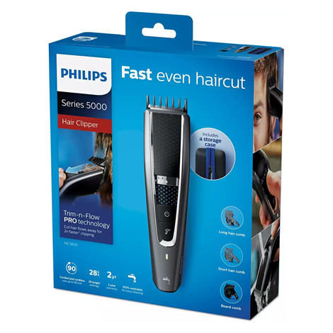 Philips | Hair clipper | HC5650/15 | Cordless or corded | Number of length steps 28 | Grey