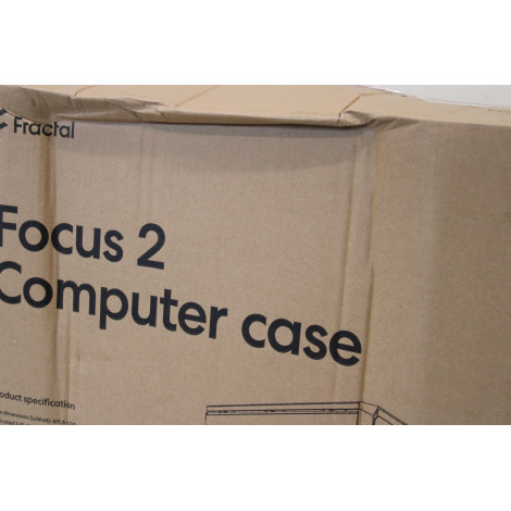 SALE OUT. Fractal Design | Focus 2 | Side window | RGB Black TG Clear Tint | Midi Tower | DAMAGED PACKAGING | Power supply inclu