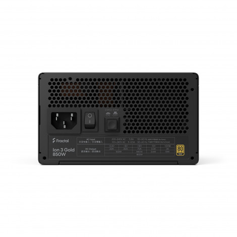 Fractal Design Power Supply, Black | Ion 3 Gold | 850 W