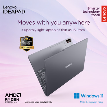 Lenovo IdeaPad Slim 3 15AMN8 | Arctic Grey | 15.6 " | TN | FHD | 1920 x 1080 pixels | Anti-glare | AMD Ryzen 3 | 7320U | 16 GB |