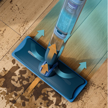 Philips | Electric Mop | XV5113/01 OneUp 5000 Series | Cordless operating | Operating time (max) 70 min | Blue/Black