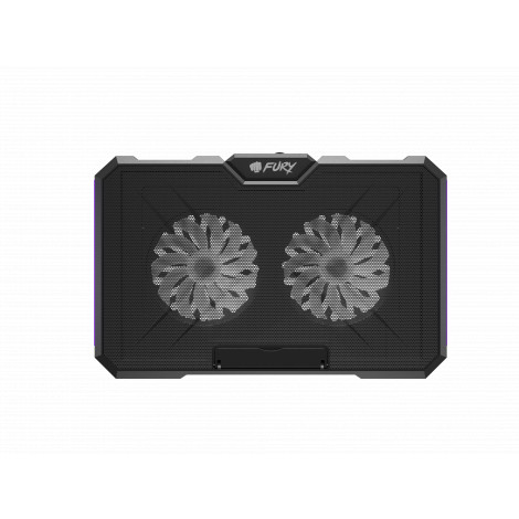 Genesis Laptop Cooler Cooling Pad Fury Gunbai G3 Fans, RGB LED Light, 2 USB, 14.1-17.3"