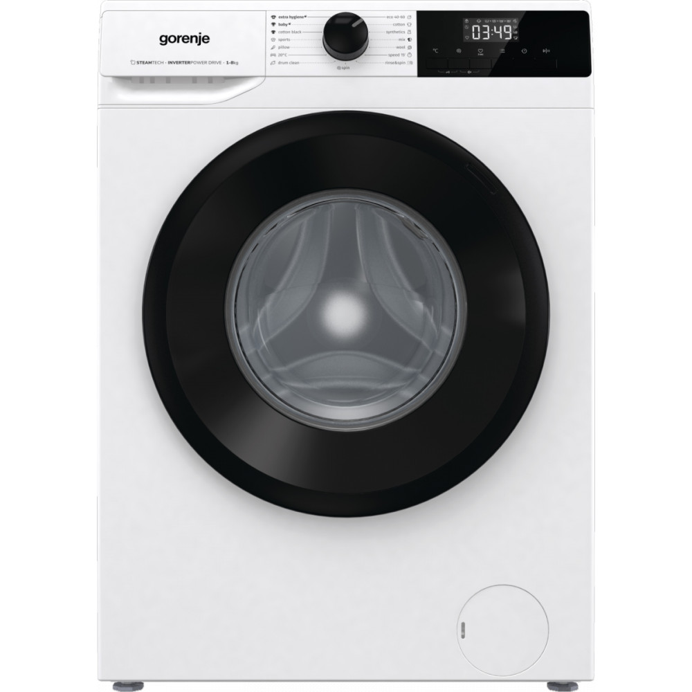 Gorenje | Washing Machine | W11NHPI84AS | Energy efficiency class A | Front loading | Washing capacity 8 kg | 1400 RPM | Depth 5
