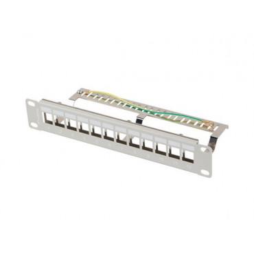 LANBERG patch panel blank 12 port 10/1U