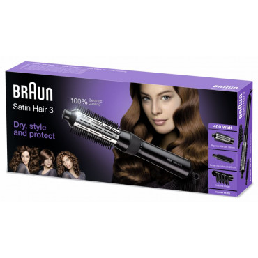 Braun | Satin Hair 3 AS 330 | 400 W | Black, Blue, Lilac