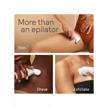 Braun Epilator | SES9-360 Silk épil 9 Flex 3D | Operating time (max) 50 min | Number of power levels 1 | Wet & Dry | White/Rose