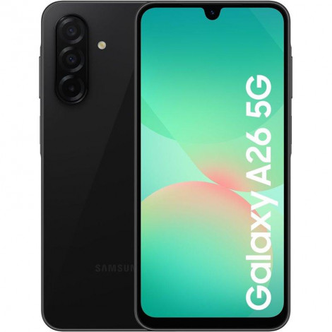 Samsung Galaxy | A26 (A266) | Black | 6.7 " | Super AMOLED | 1080 x 2340 pixels | Internal RAM 6 GB | 128 GB | Dual SIM | 5G | M