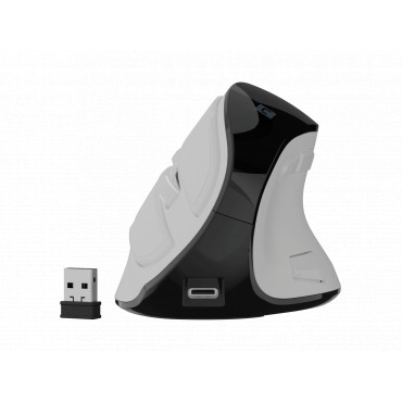 Natec Mouse | Euphonie Pro | Wireless | 2.4 GHz, Bluetooth | White