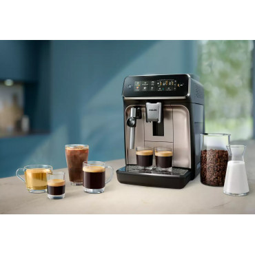 Philips | Espresso Coffee Maker | EP3321/40 | Pump pressure 15 bar | Built-in milk frother | Fully Automatic | 1500 W | Black