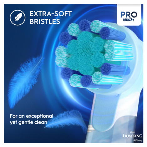 Braun | Electric Toothbrush | Vitality PRO Kids 3+ Lion King | Rechargeable | For children | Number of brush heads included 1 | 