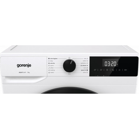Gorenje Dryer Machine | D2HNE7E | Energy efficiency class E | Front loading | 7 kg | Heat pump | LED | Depth 51 cm | White