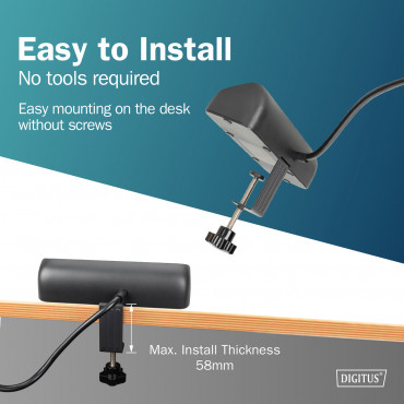Digitus 3-way office socket strip with 2x USB-A and 1x USB-C connections | DA-70625