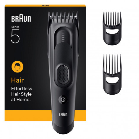 Braun Hair Clipper | HC5530 Series 5 | Cordless | Number of length steps 17 | Black