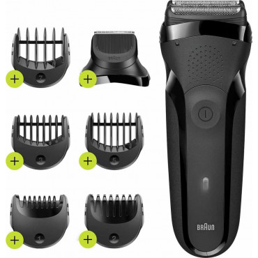 Braun Shaver | 300BT Series 3 | Operating time (max) 30 min | NiMH | Black