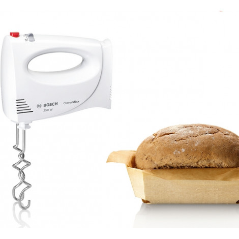 Bosch Hand Mixer MFQ3030 Hand Mixer 350 W Number of speeds 4 Stainless steel/Plastic Turbo mode White