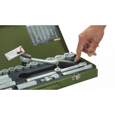 Proxxon | Socket and Ratchet Set, 3/8" | 65 pc(s)