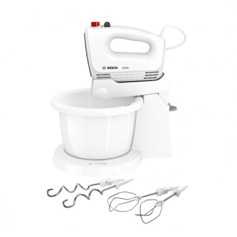 Bosch | Mixer | CleverMixx MFQ2600G | Mixer with bowl | 375 W | Number of speeds 4 | Turbo mode | White