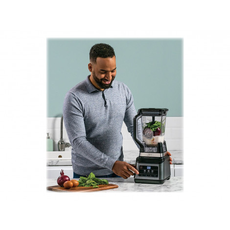 NINJA Mixer Blender 2in1 with Auto IQ | BN750EU | Tabletop | 1200 W | Jar material Plastic | Jar capacity 2.1+0.7 L | Ice crushi