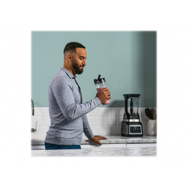 NINJA Mixer Blender 2in1 with Auto IQ | BN750EU | Tabletop | 1200 W | Jar material Plastic | Jar capacity 2.1+0.7 L | Ice crushi