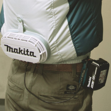 Makita | Cordless Ventilated Jacket, White, L
