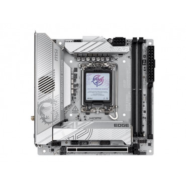 MSI MPG Z890I EDGE TI WIFI | Processor family Intel | Processor socket LGA1851 | Supported hard disk drive interfaces SATA, M.2 