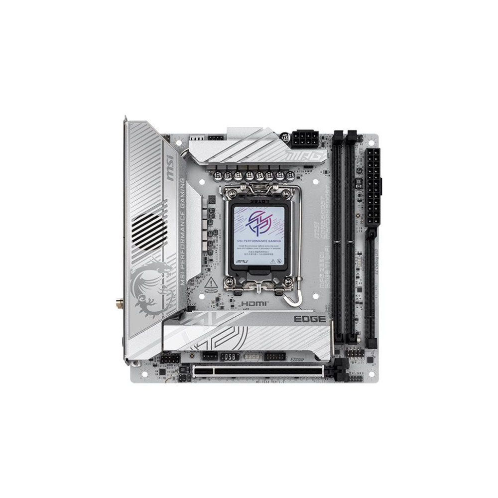 MSI MPG Z890I EDGE TI WIFI | Processor family Intel | Processor socket LGA1851 | Supported hard disk drive interfaces SATA, M.2 