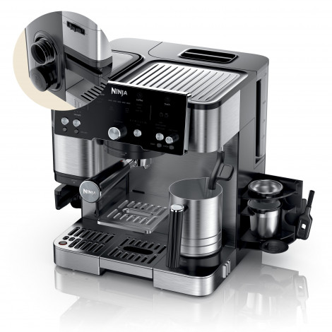 NINJA | Luxe Cafe Essential Espresso Machine | ES501EU | Pump pressure 9 bar | Built-in milk frother | Semi-automatic | Black
