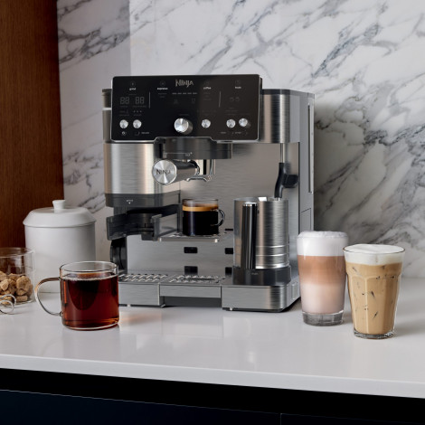 NINJA | Luxe Cafe Essential Espresso Machine | ES501EU | Pump pressure 9 bar | Built-in milk frother | Semi-automatic | Black