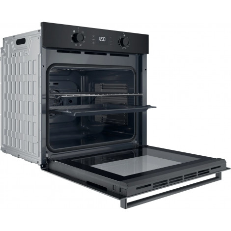 INDESIT Oven | IO K55C B | 71 L | Electric | Catalytic | Electronic | Height 59.5 cm | Width 59.5 cm | Black