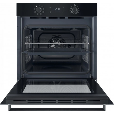 INDESIT Oven | IO K55C B | 71 L | Electric | Catalytic | Electronic | Height 59.5 cm | Width 59.5 cm | Black