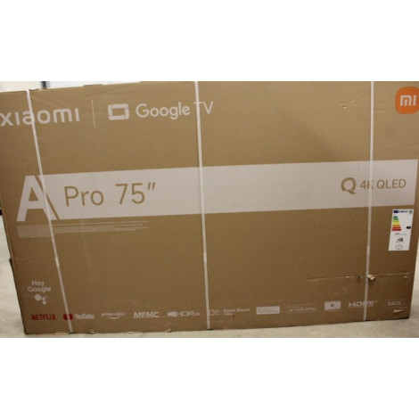 SALE OUT. Xiaomi QLED TV A Pro 2026 | 75 | Smart TV | Google TV | 4K UHD | DAMAGED PACKAGING