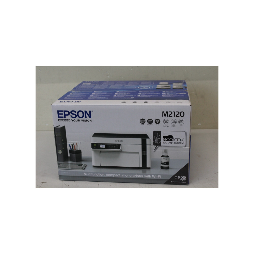 SALE OUT. Epson EcoTank M2120 Multifunction compact mono printer with Wi-Fi | Epson Multifunction compact printer | EcoTank M212