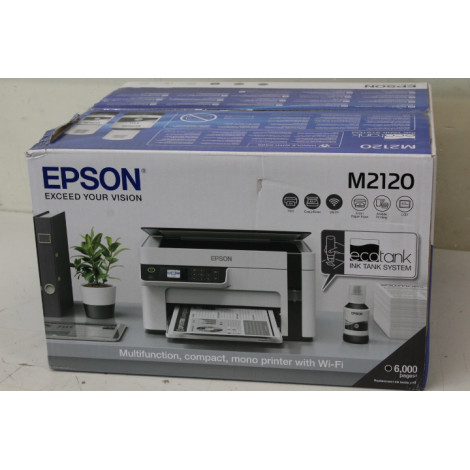 SALE OUT. Epson EcoTank M2120 Multifunction compact mono printer with Wi-Fi | Epson Multifunction compact printer | EcoTank M212