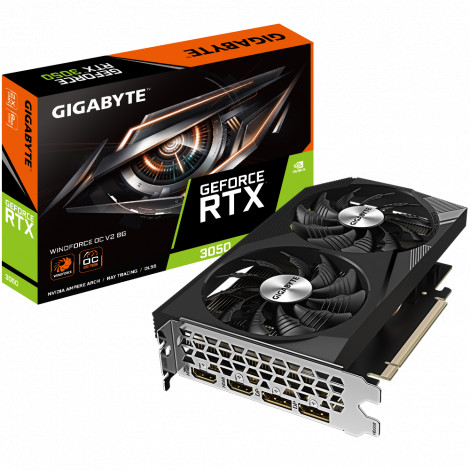 Gigabyte | GV-N3050WF2OCV2-8GD | NVIDIA | 8 GB | GeForce RTX 3050 | GDDR6 | HDMI ports quantity 2 | PCI-E 4.0 | Memory clock spe