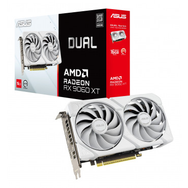 Asus Dual Radeon RX 9060 XT 16GB GDDR6 | AMD | 16 GB | Radeon RX 9060 XT | GDDR6 | HDMI ports quantity 1 | PCI Express 5.0