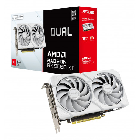 Asus Dual Radeon RX 9060 XT 16GB GDDR6 | AMD | 16 GB | Radeon RX 9060 XT | GDDR6 | HDMI ports quantity 1 | PCI Express 5.0