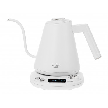 Adler | Kettle | AD 1349w | Electric | 1100 W | 1 L | Stainless Steel | 360 rotational base | White