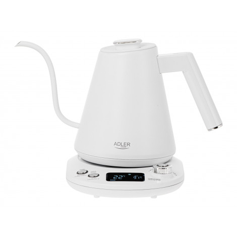 Adler | Kettle | AD 1349w | Electric | 1100 W | 1 L | Stainless Steel | 360 rotational base | White