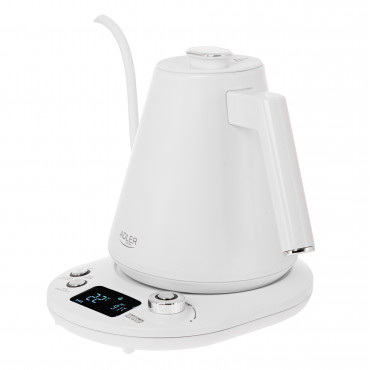 Adler | Kettle | AD 1349w | Electric | 1100 W | 1 L | Stainless Steel | 360 rotational base | White