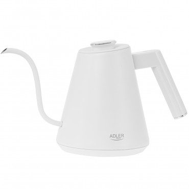 Adler | Kettle | AD 1349w | Electric | 1100 W | 1 L | Stainless Steel | 360 rotational base | White